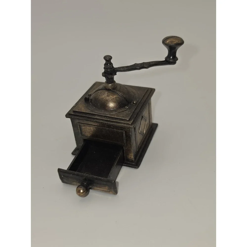 Antique Finished Die - Cast Miniature Coffee‎ Grinder Pencil Sharpener